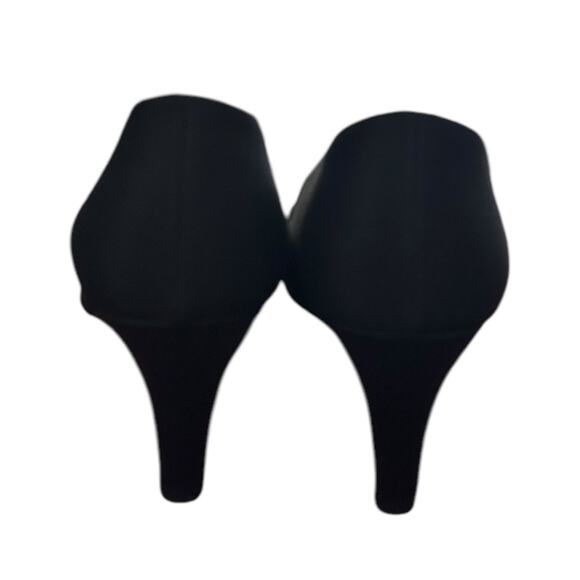 Bruno Magli VTG Satin 2.5" Heel Women's 7.5B Pump Black Italy Classic Capsule - Picture 3 of 8